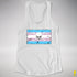 Transgender Pride Pirate Flag Racerback Tank - White