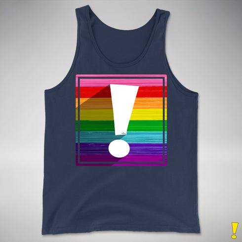 Original LGBTQ Pride Flag Exclamation Point Premium Tank Top
