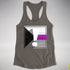 Demisexual Pride Flag Exclamation Point Racerback Tank - Dark Grey