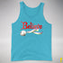 Believe Twink Pride Flag Jingle Bell Premium Tank Top - Aqua Triblend