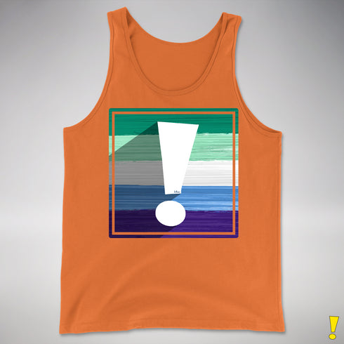 Gay Male Pride Flag Exclamation Point Premium Tank Top