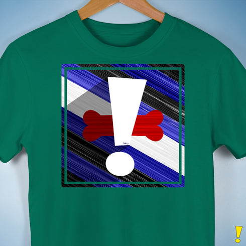 Puppy Pride Flag Exclamation Point Premium Unisex T-Shirt