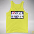 Assume Nothing Leather Pride Flag Premium Tank Top