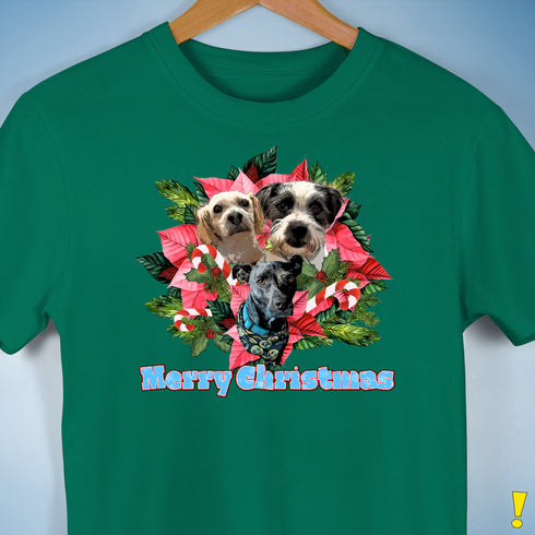 Custom Holiday Joy T-Shirt Unisex T-Shirt - Kelly Green