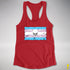 Transgender Pride Pirate Flag Racerback Tank - Red
