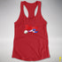 Believe Drag Pride Flag Jingle Bell Racerback Tank - Red
