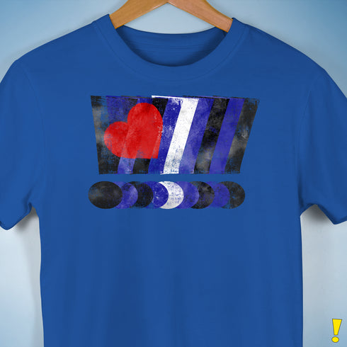 Distressed Leather Pride Exclamation Points Premium Unisex T-Shirt