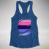 Omnisexual Pride Flag Ripped Reveal Racerback Tank