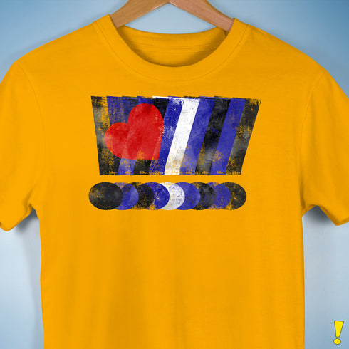 Distressed Leather Pride Exclamation Points Premium Unisex T-Shirt