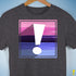 Omnisexual Pride Flag Exclamation Point Premium Unisex T-Shirt - Dark Grey Heather