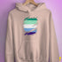 Gay Male Pride Flag Ripped Reveal Hoodie