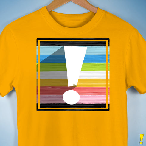 Queer Pride Flag Exclamation Point Premium Unisex T-Shirt