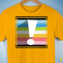 Queer Pride Flag Exclamation Point Premium Unisex T-Shirt