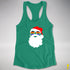 Santa’s LGBTQ Philly Pride Flag Shades Racerback Tank - Kelly Green