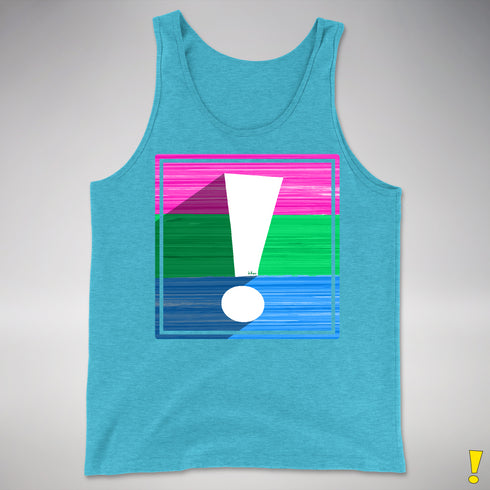 Polysexual Pride Flag Exclamation Point Premium Tank Top