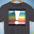 Queer Pride Flag Exclamation Point Premium Unisex T-Shirt