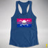 Bisexual Pride Pirate Flag Racerback Tank - Royal