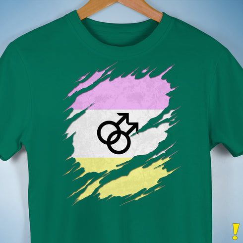 Twink Pride Flag Ripped Reveal Premium Unisex T-Shirt