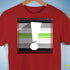 Agender Pride Flag Exclamation Point Premium Unisex T-Shirt - Red