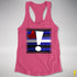 Leather Pride Flag Exclamation Point Racerback Tank