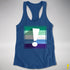 Gay Male Pride Flag Exclamation Point Racerback Tank