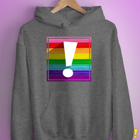 Original LGBTQ Pride Flag Exclamation Point Hoodie