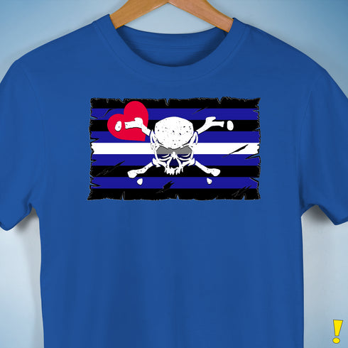 Leather Pride Pirate Flag Premium Unisex T-Shirt
