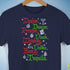 Festive Santa's Reindeer and Drinks Unisex T-Shirt - Navy