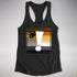 Bear Pride Flag Exclamation Point Racerback Tank - Black