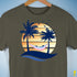 Bigender Pride Hammock Summer Beach Sunset Premium Unisex T-Shirt