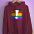 LGBTQ Philly Pride Flag Exclamation Point Hoodie