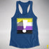 Nonbinary Pride Flag Exclamation Point Racerback Tank