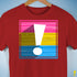 Pansexual Pride Flag Exclamation Point Premium Unisex T-Shirt - Red