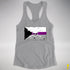 Demisexual Pride Pirate Flag Racerback Tank - Heather Grey