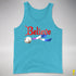 Believe Drag Pride Flag Jingle Bell Premium Tank Top - Aqua Triblend