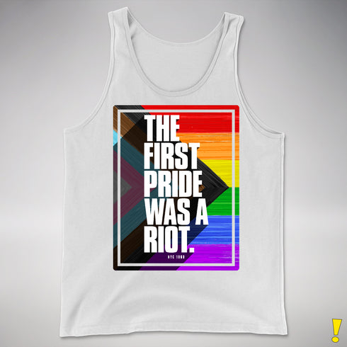 The First Pride Was a Riot - LGBTQ Progress Pride Premium Tank Top