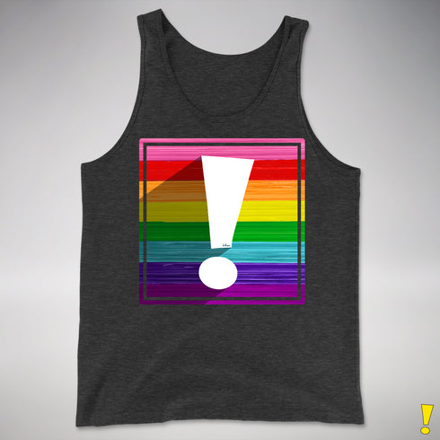 Original LGBTQ Pride Flag Exclamation Point Premium Tank Top