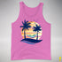 Gay Male Pride Hammock Summer Beach Sunset Premium Tank Top