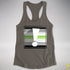 Agender Pride Flag Exclamation Point Racerback Tank - Dark Grey