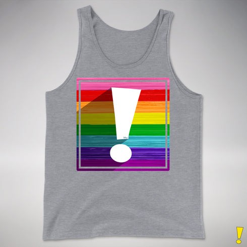 Original LGBTQ Pride Flag Exclamation Point Premium Tank Top