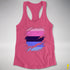 Omnisexual Pride Flag Ripped Reveal Racerback Tank