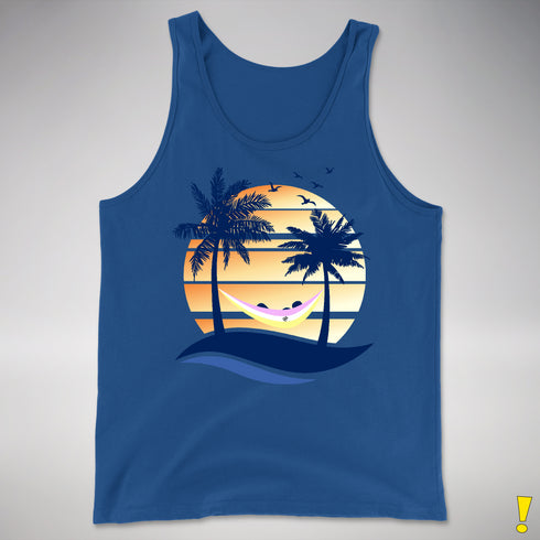 Twink Pride Hammock Summer Beach Sunset Premium Tank Top