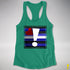 Leather Pride Flag Exclamation Point Racerback Tank