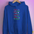 Santa's Reindeer and Drinks Hoodie - Royal Blue