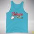 Believe Queer Pride Flag Jingle Bell Premium Tank Top - Aqua Triblend