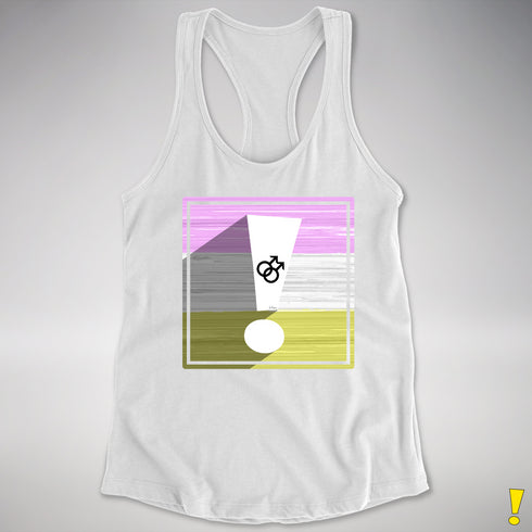 Twink Pride Flag Exclamation Point Racerback Tank