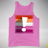 Lesbian Pride Flag Exclamation Point Premium Tank Top
