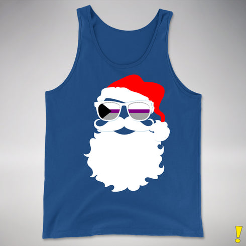 Santa’s Demisexual Pride Flag Shades Premium Tank Top - Royal Blue