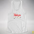 Believe Twink Pride Flag Jingle Bell Racerback Tank - White