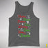 Santa's Reindeer and Drinks Tank Top - Deep Heather
